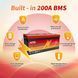 Акумулятор MOSEWORTH LiFePO4 12 V 200 Ah (2560Wh) з вбудованим BMS 6000+ циклів 2275212477 фото 4